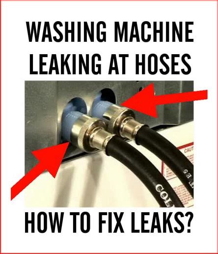 washer hoses leaking|How To Fix Leaking Washing Machine Hoses – 3。